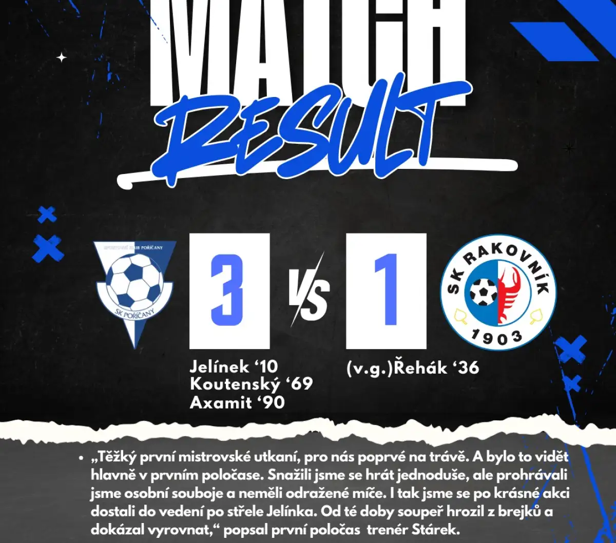 Áčko vs. Rakovník 3 : 1