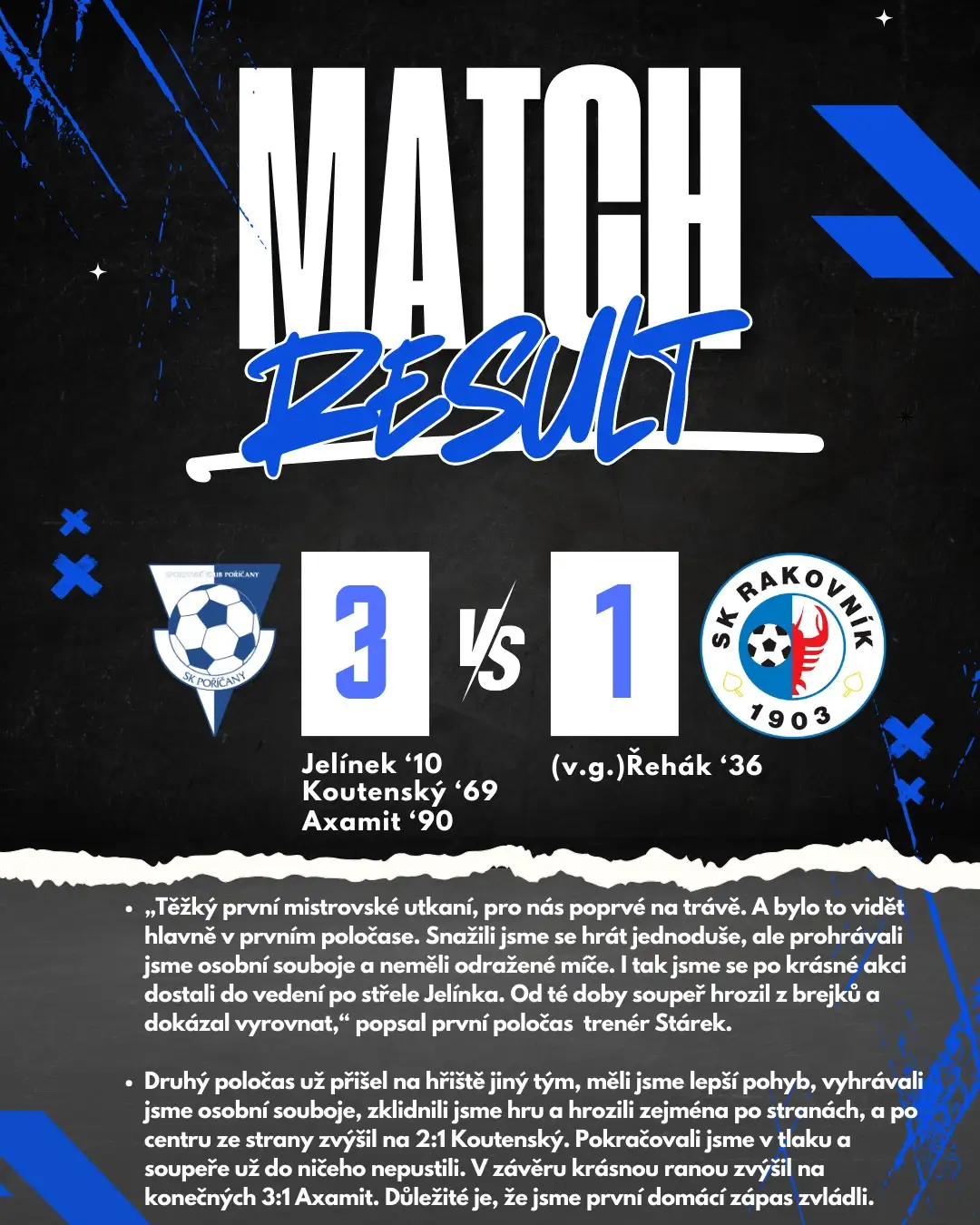 Áčko vs. Rakovník 3 : 1