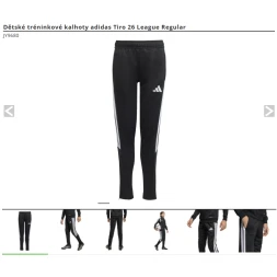 Dětské tréninkové kalhoty adidas Tiro 26 League Regular - JY9680 - DĚTI