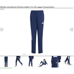 Dětské vycházkové kalhoty adidas Tiro 26 League Presentation - JZ9052 - DĚTI